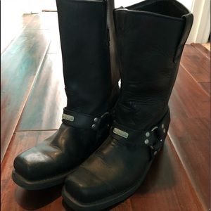 Men harness black🖤leather🏍 motorcycle boots OCC